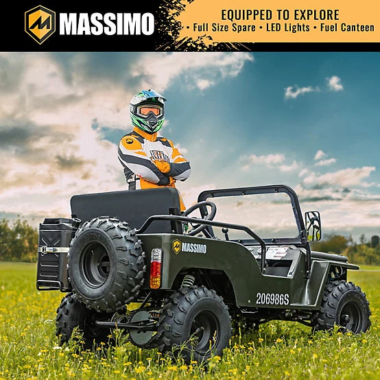 125cc Mini Jeep | Willys Edition | 3-Speed | Off Road | Gasoline Engine