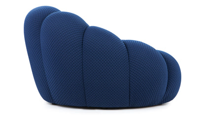 Bubble - Bubble Lounge Chair, Navy Textured Jersey