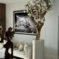 10ft White Magnolia Tree in Glossy Beige St. Tropez Planter
