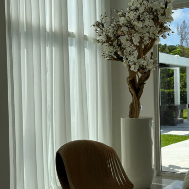 10ft White Magnolia Tree in Glossy Beige St. Tropez Planter