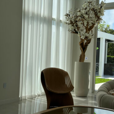 10ft White Magnolia Tree in Glossy Beige St. Tropez Planter