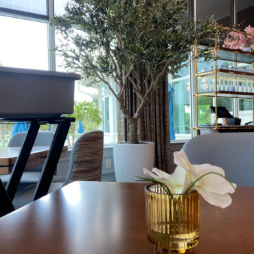 Artificial 98″ Olive Tree In Glossy White Ben Planter