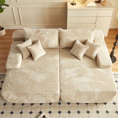 Boneless Sofa, Sleeper Couch, No Assembly Required | Left & Right Together