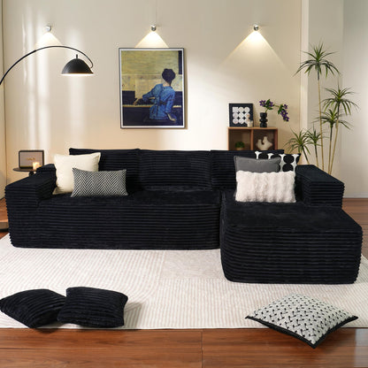 104" / 265CM L-Shape Modular Couch with Chaise, No Assembly Required