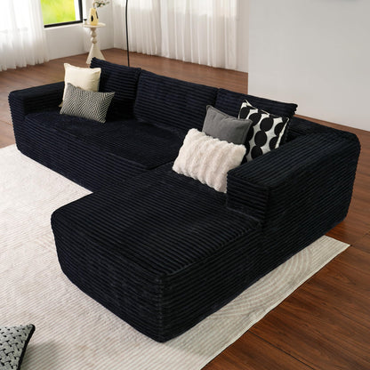 104" / 265CM L-Shape Modular Couch with Chaise, No Assembly Required