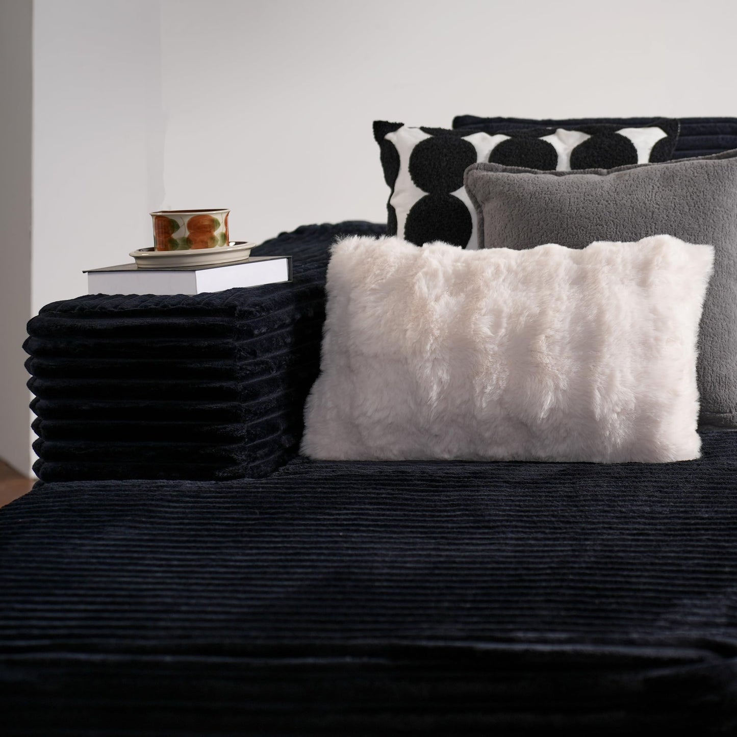 104" / 265CM L-Shape Modular Couch with Chaise, No Assembly Required