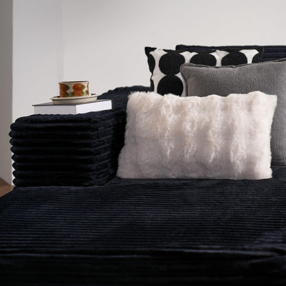 104" / 265CM L-Shape Modular Couch with Chaise, No Assembly Required