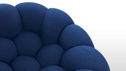 Bubble - Bubble Lounge Chair, Navy Textured Jersey
